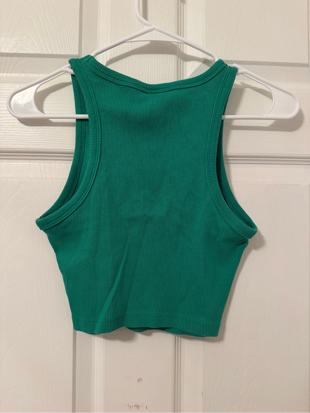 H&M Emerald Green Ribbed Crop Tank - Picture 2 of 2